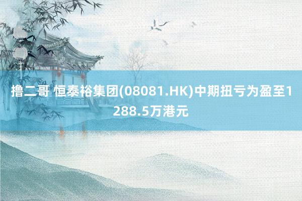 撸二哥 恒泰裕集团(08081.HK)中期扭亏为盈至1288.5万港元