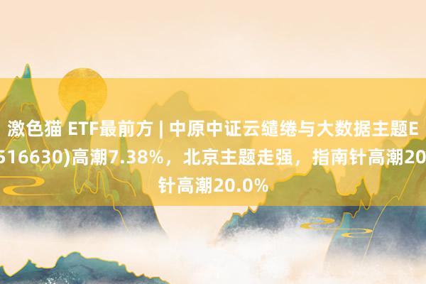 激色猫 ETF最前方 | 中原中证云缱绻与大数据主题ETF(516630)高潮7.38%，北京主题走强，指南针高潮20.0%