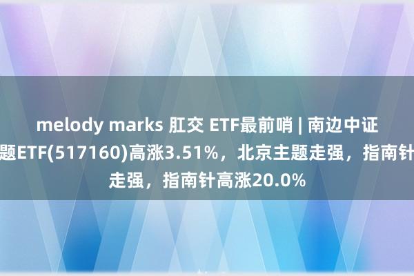 melody marks 肛交 ETF最前哨 | 南边中证长江保护主题ETF(517160)高涨3.51%，北京主题走强，指南针高涨20.0%