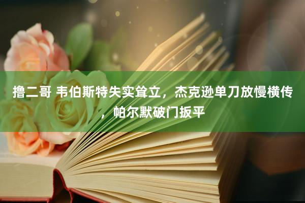 撸二哥 韦伯斯特失实耸立，杰克逊单刀放慢横传，帕尔默破门扳平