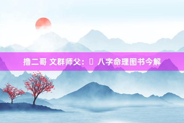 撸二哥 文群师父：​八字命理图书今解