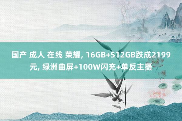 国产 成人 在线 荣耀， 16GB+512GB跌成2199元， 绿洲曲屏+100W闪充+单反主摄