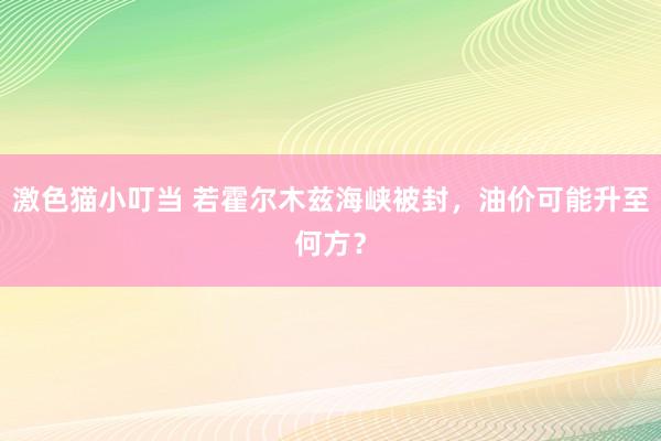 激色猫小叮当 若霍尔木兹海峡被封，油价可能升至何方？