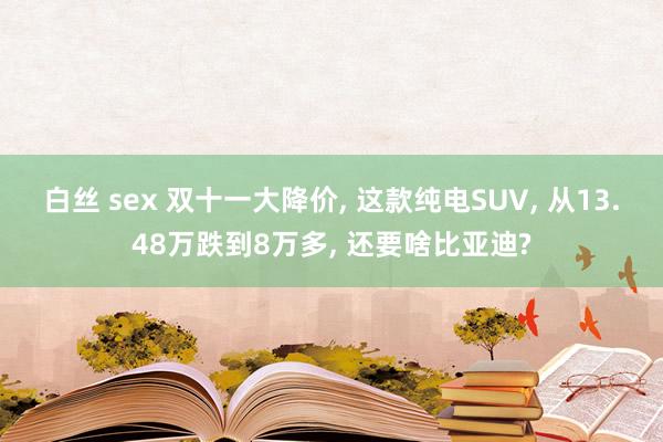 白丝 sex 双十一大降价， 这款纯电SUV， 从13.48万跌到8万多， 还要啥比亚迪?