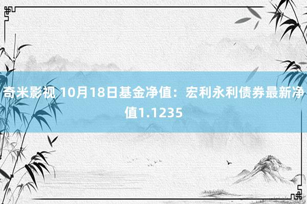 奇米影视 10月18日基金净值：宏利永利债券最新净值1.1235