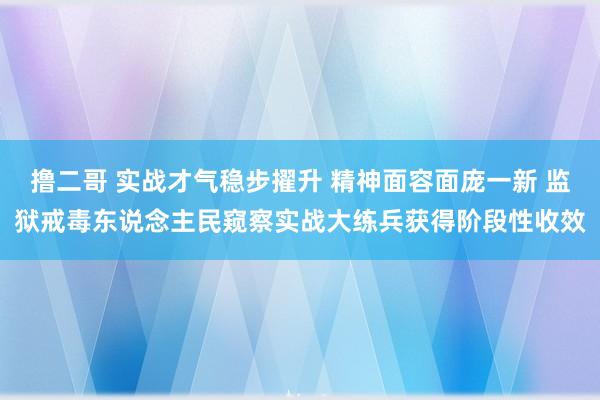 撸二哥 实战才气稳步擢升 精神面容面庞一新 监狱戒毒东说念主民窥察实战大练兵获得阶段性收效