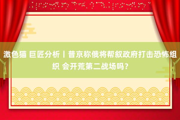 激色猫 巨匠分析丨普京称俄将帮叙政府打击恐怖组织 会开荒第二战场吗？