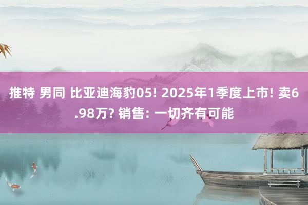 推特 男同 比亚迪海豹05! 2025年1季度上市! 卖6.98万? 销售: 一切齐有可能