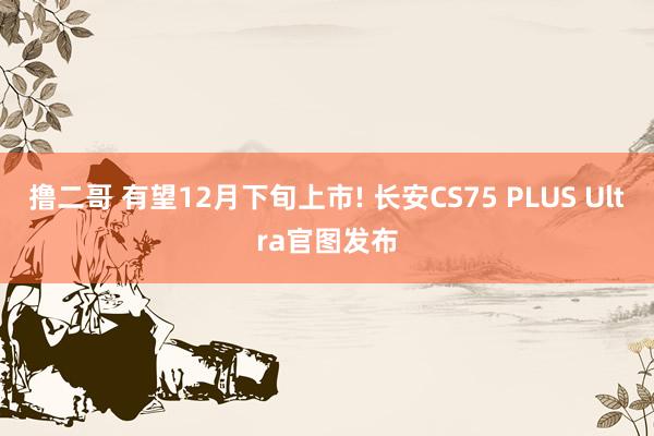 撸二哥 有望12月下旬上市! 长安CS75 PLUS Ultra官图发布