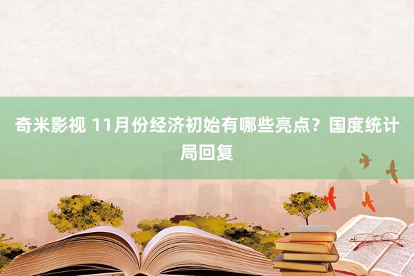 奇米影视 11月份经济初始有哪些亮点？国度统计局回复