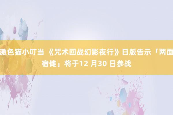 激色猫小叮当 《咒术回战幻影夜行》日版告示「两面宿傩」将于12 月30 日参战