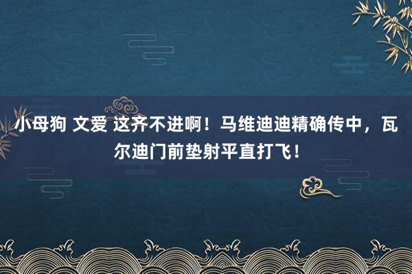 小母狗 文爱 这齐不进啊！马维迪迪精确传中，瓦尔迪门前垫射平直打飞！