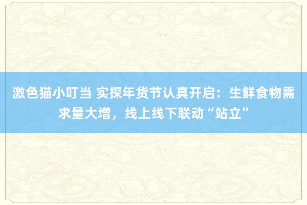 激色猫小叮当 实探年货节认真开启：生鲜食物需求量大增，线上线下联动“站立”
